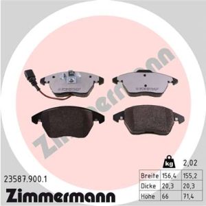 Placute frana VW GOLF VI (5K1) 1.8 TSI benzina 160 cai ZIMMERMANN 23587.900.1