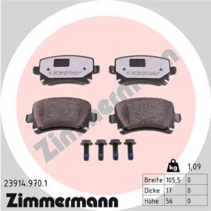 Placute frana VW GOLF VI Variant (AJ5) 1.4 benzina 80 cai ZIMMERMANN 23914.970.1