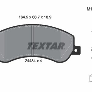 Placute frana VW AMAROK platou / sasiu (S1B, S6B, S7B) 2.0 BiTDI 4motion diesel 180 cai TEXTAR 2448404