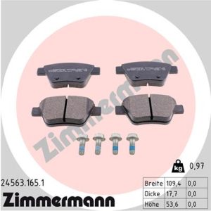 Placute frana VW GOLF VI Variant (AJ5) 1.4 benzina 80 cai ZIMMERMANN 24563.165.1