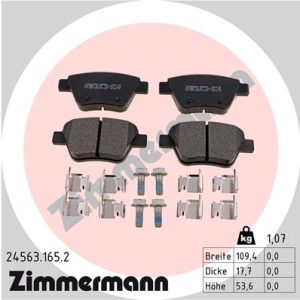 Placute frana VW GOLF VI (5K1) 1.4 TSI benzina 122 cai ZIMMERMANN 24563.165.2