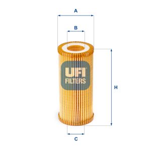 Filtru ulei VW GOLF VI Cabriolet (517) 2.0 TSI benzina 220 cai UFI 25.153.00