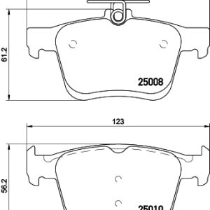 Placute frana VW GOLF VII (5G1, BQ1, BE1, BE2) 2.0 GTI benzina 220 cai DON PCP1200