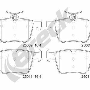 Placute frana VW ARTEON (3H7, 3H8) 2.0 TSI R benzina 320 cai BRECK 25009 00 704 00