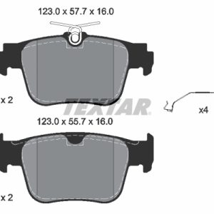 Placute frana VW CADDY CALIFORNIA V Camper (SBB, SBJ) 2.0 TDI BMT 4motion diesel 122 cai TEXTAR 2620601