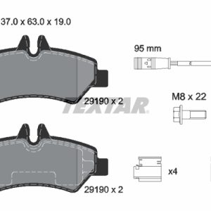 Placute frana VW CRAFTER 30-50 platou / sasiu (2F_) 2.0 TDI 4motion diesel 163 cai TEXTAR 2919001