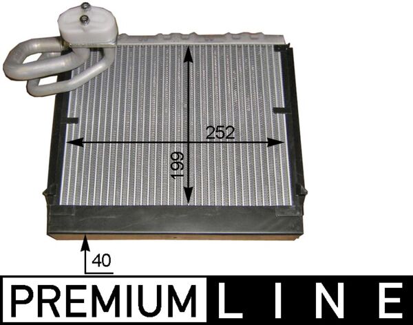 Evaporator aer conditionat VW CRAFTER 30-35 bus (2E_) 2.5 TDI diesel 88 cai MAHLE ORIGINAL AE 106 000P