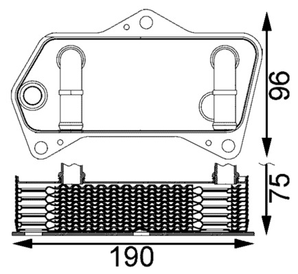 Radiator racire ulei cutie de viteze automata VW GOLF VI Variant (AJ5) 1.4 benzina 80 cai MAHLE ORIGINAL CLC 202 000S