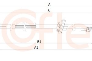 Cablu transmisie manuala VW CRAFTER 30-50 caroserie (2E_) 2.5 TDI diesel 163 cai COFLE 2CB.ME001