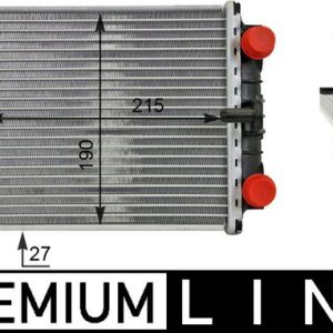 Radiator racire motor VW GOLF VII (5G1, BQ1, BE1, BE2) 2.0 GTI TCR benzina 290 cai MAHLE ORIGINAL CR 80 000P