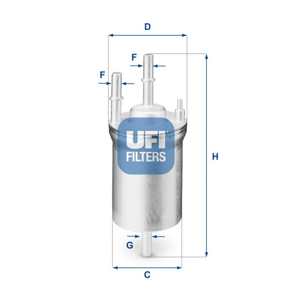 Filtru combustibil VW CADDY ALLTRACK Autoutilitara/limuzina spatioasa (SAA) 1.4 TGI CNG Benzina/Gaz metan (GNC) 110 cai UFI 31.833.00