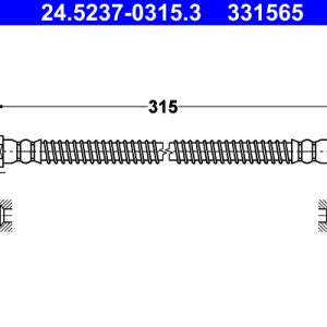 Furtun frana VW AMAROK (2HA, 2HB, S1B, S6B, S7A, S7B) 2.0 BiTDI 4motion diesel 180 cai ATE 24.5237-0315.3
