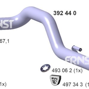 Racord evacuare VW CRAFTER 30-50 platou / sasiu (2F_) 2.0 TDI diesel 114 cai ERNST 392440