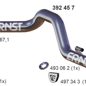 Racord evacuare VW CRAFTER 30-50 platou / sasiu (2F_) 2.5 TDI diesel 109 cai ERNST 392457