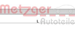 Furtun frana VW CADDY IV microbus (SAB, SAJ) 1.4 TSI benzina 125 cai METZGER 4111534