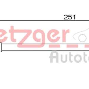 Furtun frana VW GOLF VII (5G1, BQ1, BE1, BE2) 1.6 benzina 110 cai METZGER 4111830