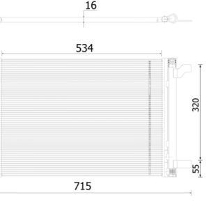Condensator climatizare VW GOLF VII (5G1, BQ1, BE1, BE2) 2.0 GTI benzina 220 cai MAHLE ORIGINAL AC 915 000S