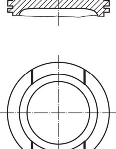 Piston VW GOLF VI (5K1) 1.6 benzina 102 cai MAHLE ORIGINAL 033 20 01