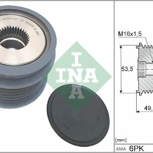 Fulie alternator VW CADDY V Autoutilitara/limuzina spatioasa (SBA, SBH) 2.0 TDi BMT diesel 122 cai INA 535 0364 10