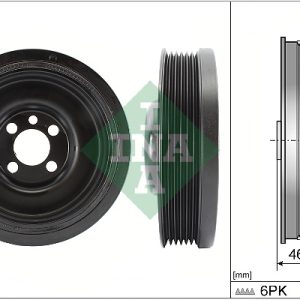 Fulie curea arbore cotit VW GOLF VI (5K1) 1.6 TDI diesel 90 cai INA 544 0138 10