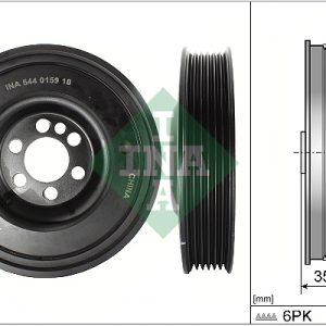 Fulie curea arbore cotit VW GOLF VI (5K1) 2.0 R 4motion benzina 270 cai INA 544 0159 10
