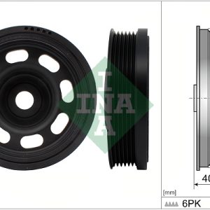 Fulie curea arbore cotit VW GOLF SPORTSVAN VII (AM1, AN1) 1.5 TSI benzina 130 cai INA 544 0184 10