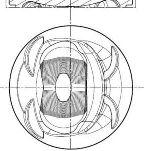 Piston VW GOLF VI (5K1) 1.4 TSI benzina 160 cai MAHLE ORIGINAL 028 PI 00117 002