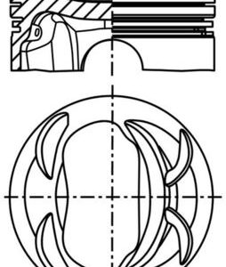 Piston VW GOLF VI (5K1) 1.4 TSI benzina 160 cai MAHLE ORIGINAL 028 PI 00131 000