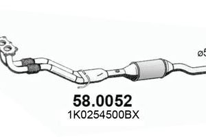 Catalizator VW GOLF VI (5K1) 1.6 benzina 102 cai ASSO 58.0052