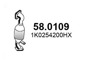 Catalizator VW GOLF VI Cabriolet (517) 1.4 TSI benzina 122 cai ASSO 58.0109