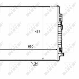 Radiator racire motor VW GOLF SPORTSVAN VII (AM1, AN1) 1.4 TSI MultiFuel Benzina/Etanol 125 cai NRF 58392