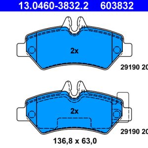 Placute frana VW CRAFTER 30-35 bus (2E_) 2.0 TDI diesel 114 cai ATE 13.0460-3832.2