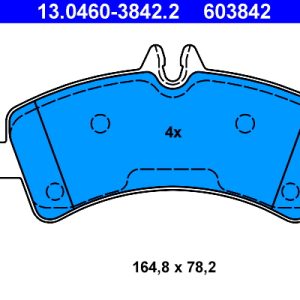 Placute frana VW CRAFTER 30-35 bus (2E_) 2.5 TDI diesel 88 cai ATE 13.0460-3842.2