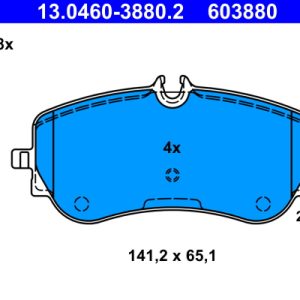 Placute frana VW AMAROK (2HA, 2HB, S1B, S6B, S7A, S7B) 2.0 BiTDI diesel 180 cai ATE 13.0460-3880.2