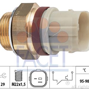 Comutator temperatura ventilator radiator VW AMAROK platou / sasiu (S1B, S6B, S7B) 2.0 BiTDI 4motion diesel 180 cai FACET 7.5197