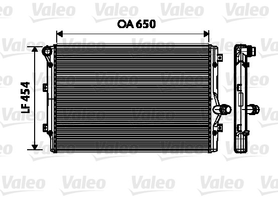 Radiator racire motor VW GOLF VI Cabriolet (517) 2.0 TDI diesel 140 cai VALEO 734333
