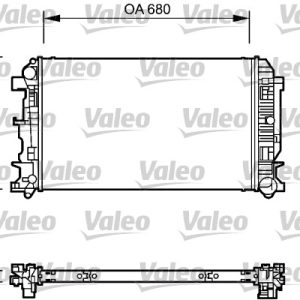 Radiator racire motor VW CRAFTER 30-35 bus (2E_) 2.0 TDI diesel 109 cai VALEO 735084