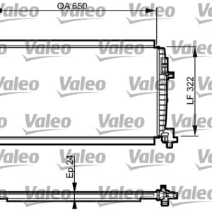 Radiator racire motor VW GOLF SPORTSVAN VII (AM1, AN1) 1.2 TSI benzina 110 cai VALEO 735557