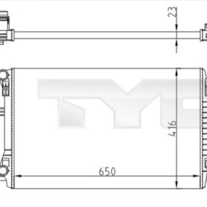 Radiator racire motor VW ARTEON (3H7, 3H8) 2.0 TDI diesel 150 cai TYC 737-0071-R