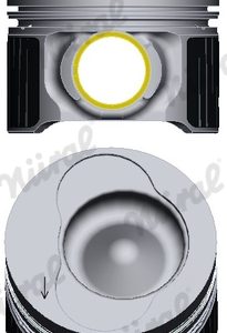 Piston VW CRAFTER 30-50 platou / sasiu (2F_) 2.5 TDI diesel 163 cai NURAL 87-421000-30