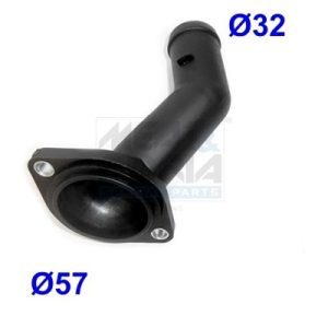 Flansa lichid racire VW GOLF VI (5K1) 1.6 BiFuel Benzina/Autogaz (GPL) 102 cai MEAT DORIA 93121