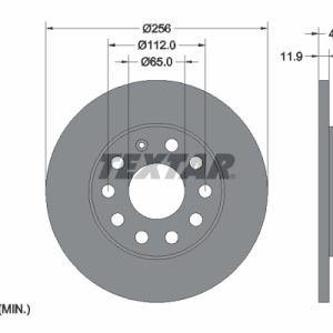 Disc frana VW GOLF VI Variant (AJ5) 2.0 TDI diesel 136 cai TEXTAR 92121103
