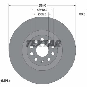 Disc frana VW ARTEON SHOOTING BRAKE (3H9) 2.0 TSi 4motion benzina 272 cai TEXTAR 92229805
