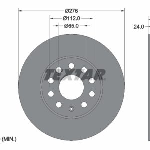 Disc frana VW GOLF SPORTSVAN VII (AM1, AN1) 1.6 benzina 110 cai TEXTAR 92271905