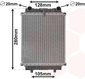 Radiator racire motor VW GOLF VII (5G1, BQ1, BE1, BE2) 2.0 R 4motion benzina 300 cai VAN WEZEL 03002415