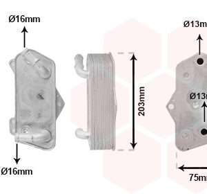 Radiator racire ulei cutie de viteze automata VW GOLF ALLTRACK VII Variant (BA5, BV5) 2.0 TDI 4motion diesel 150 cai VAN WEZEL 03003435
