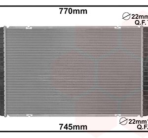 Radiator racire motor VW GOLF VII (5G1, BQ1, BE1, BE2) 1.4 TSI benzina 122 cai VAN WEZEL 03012705