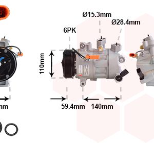 Compresor climatizare VW CADDY V Autoutilitara/limuzina spatioasa (SBA, SBH) 1.5 TSi EVO benzina 114 cai VAN WEZEL 0301K711