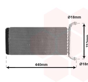 Schimbator caldura incalzire habitaclu VW CRAFTER 30-50 caroserie (2E_) 2.5 TDI diesel 88 cai VAN WEZEL 30006399