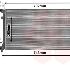 Radiator racire motor VW GOLF VI Variant (AJ5) 1.4 benzina 80 cai VAN WEZEL 58002204